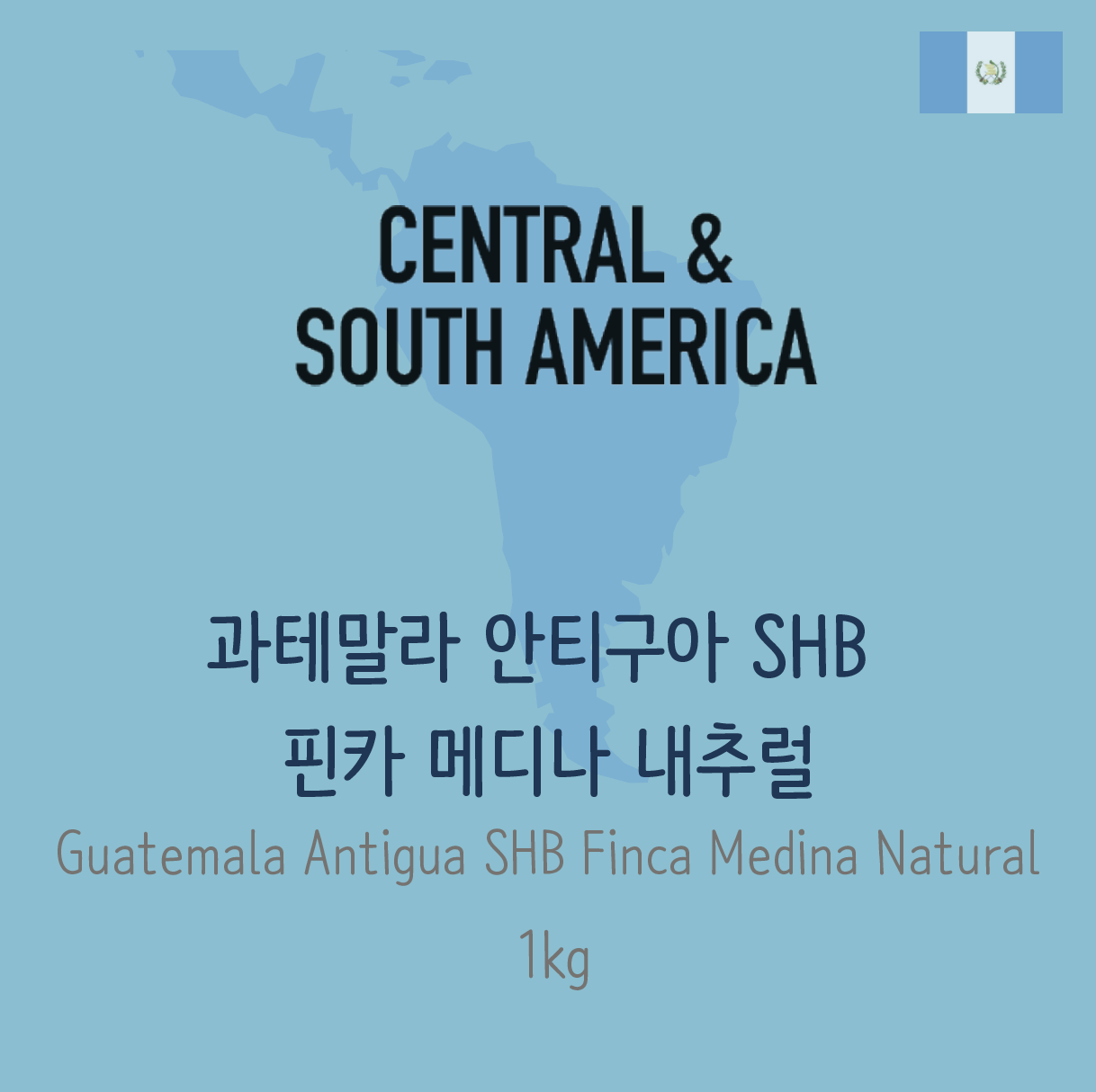 [생두] 과테말라 안티구아 SHB 핀카 메디나 내추럴 (Guatemala Antigua SHB Finca Medina Natural) 1kg