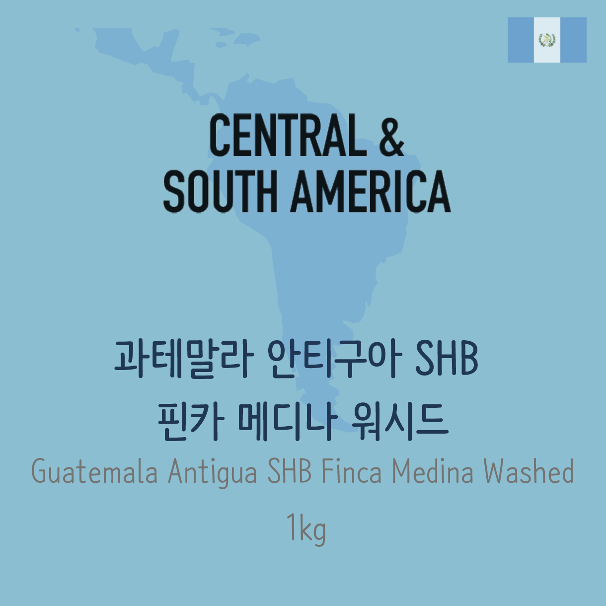 [생두] 과테말라 안티구아 SHB 핀카 메디나 워시드 (Guatemala Antigua SHB Finca Medina Washed) 1kg